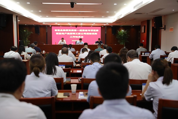 省盐业集团党委第一专项巡察组巡察徽盐地产集团等三家公司招标采购工作动员会召开